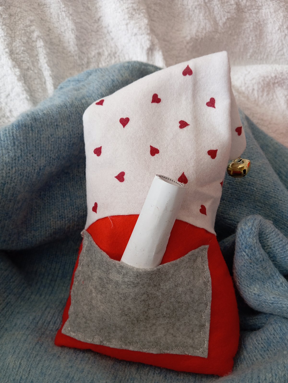 gnomi fermaporta, con barba o trecce, tasca per bigliettino, dediche ricamate